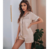 Elegant Women's Silk Satin Pajama Set - Comfy & Stylish Nightwear